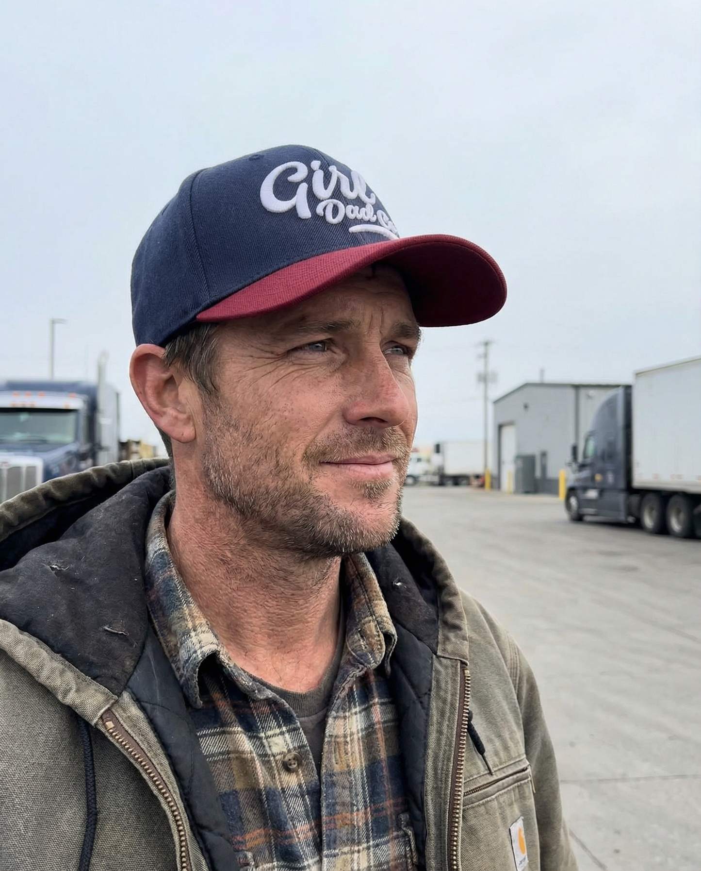 Navy Blue & Burgundy Visor 3D