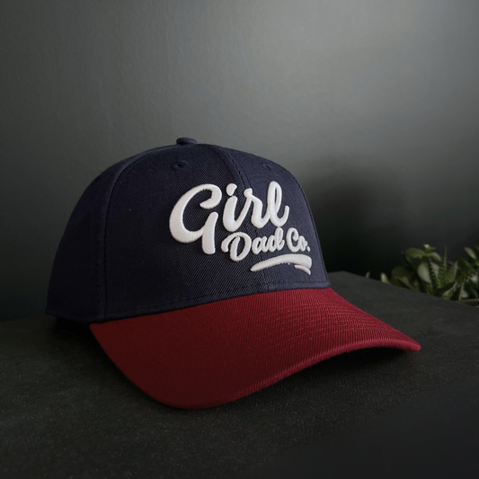 Navy Blue & Burgundy Visor 3D